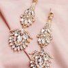 Homrain Simple Rhinestone Bridal Earrings | Bridal Accessories