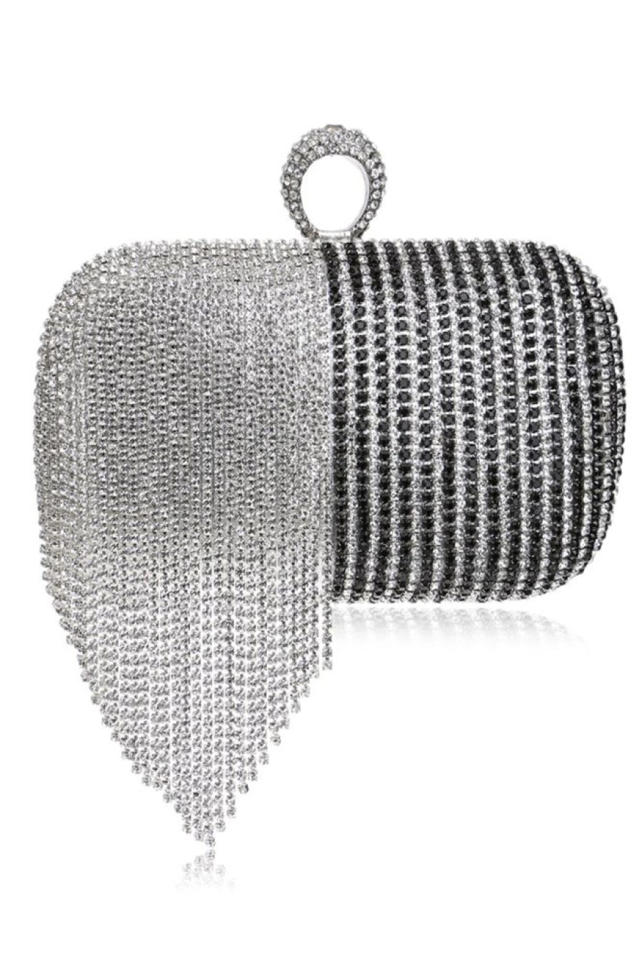 Homrain And Silver Beaded Prom Clutch | Handbags