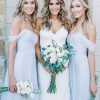 Homrain A-Line Off The Shoulder Long Chiffon Boho Bridesmaid Dress | Boho Bridesmaid Dresses