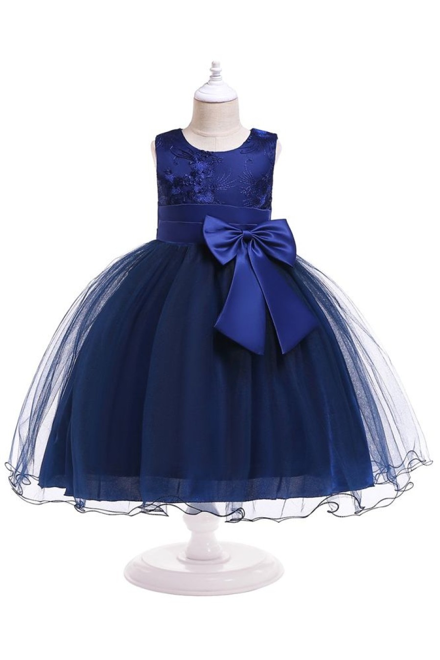 Homrain A Line Puffy Flower Girl Dress With Bowknot | Flower Girl Dresses