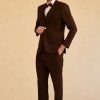 Homrain Notched Lapel Two Button Dark 3 Piece Suit Wedding | Prom Suits