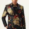 Homrain Flower Jacquard Men'S Prom Blazer | Men Blazers