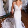 Homrain Boho Mermaid Spaghetti Straps Long Wedding Dress With Lace | Beach Wedding Dresses