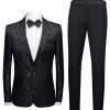 Homrain 2 Pieces Jacquard Men'S Wedding Suits | Men'S Suits & Tuxedos