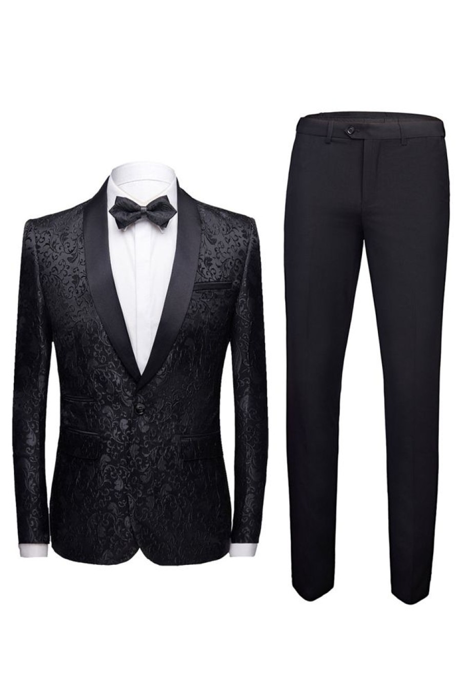 Homrain 2 Pieces Jacquard Men'S Wedding Suits | Men'S Suits & Tuxedos