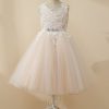 Homrain Beaded Tulle Flower Girl Dress | Flower Girl Dresses