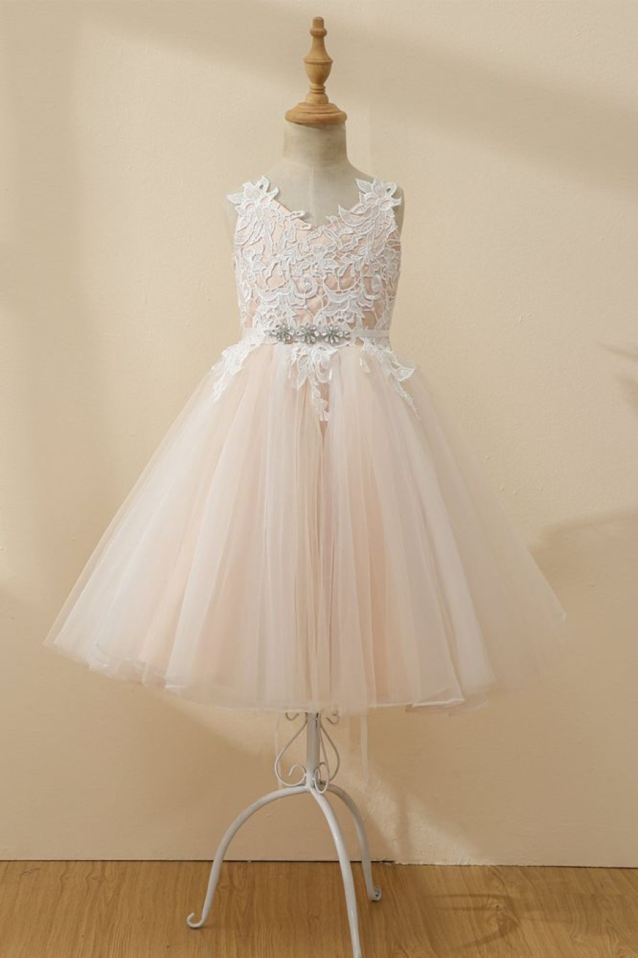 Homrain Beaded Tulle Flower Girl Dress | Flower Girl Dresses