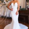 Homrain Simple Boho Mermaid Long Sleeveless Wedding Dress | Beach Wedding Dresses