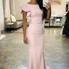 Homrain Mermaid Long Bridesmaid Dress With Ruffles Sleeves | Bridesmaid Dresses