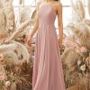 Homrain Dusty Chiffon Bridesmaid Dress | Dusty Rose Bridesmaid Dress