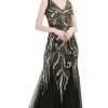 Homrain Sequins Tulle Sleeveless Mother Of Bride Dress | Mother Of The Bride Dresses