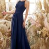 Homrain Halter Chiffon Bridesmaid Dress | Bridesmaid Dresses