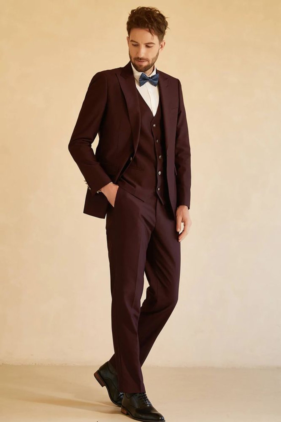 Homrain Peak Lapel Single Button Men'S Wedding Suit | Homecoming Suits