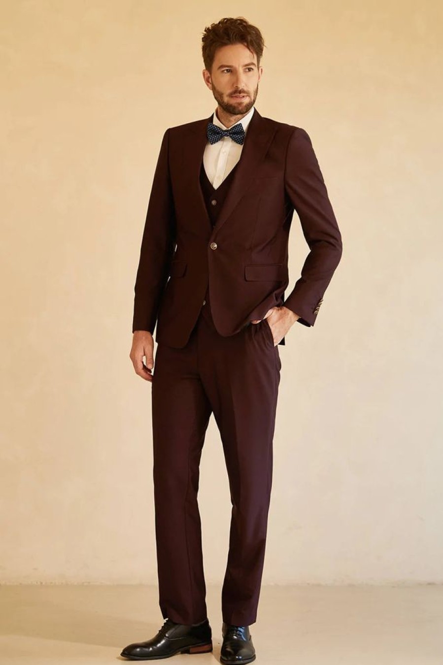 Homrain Peak Lapel Single Button Men'S Wedding Suit | Homecoming Suits