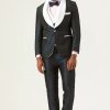 Homrain Polka Dots Shawl Lapel 3 Piece Men'S Prom Suits | Homecoming Suits