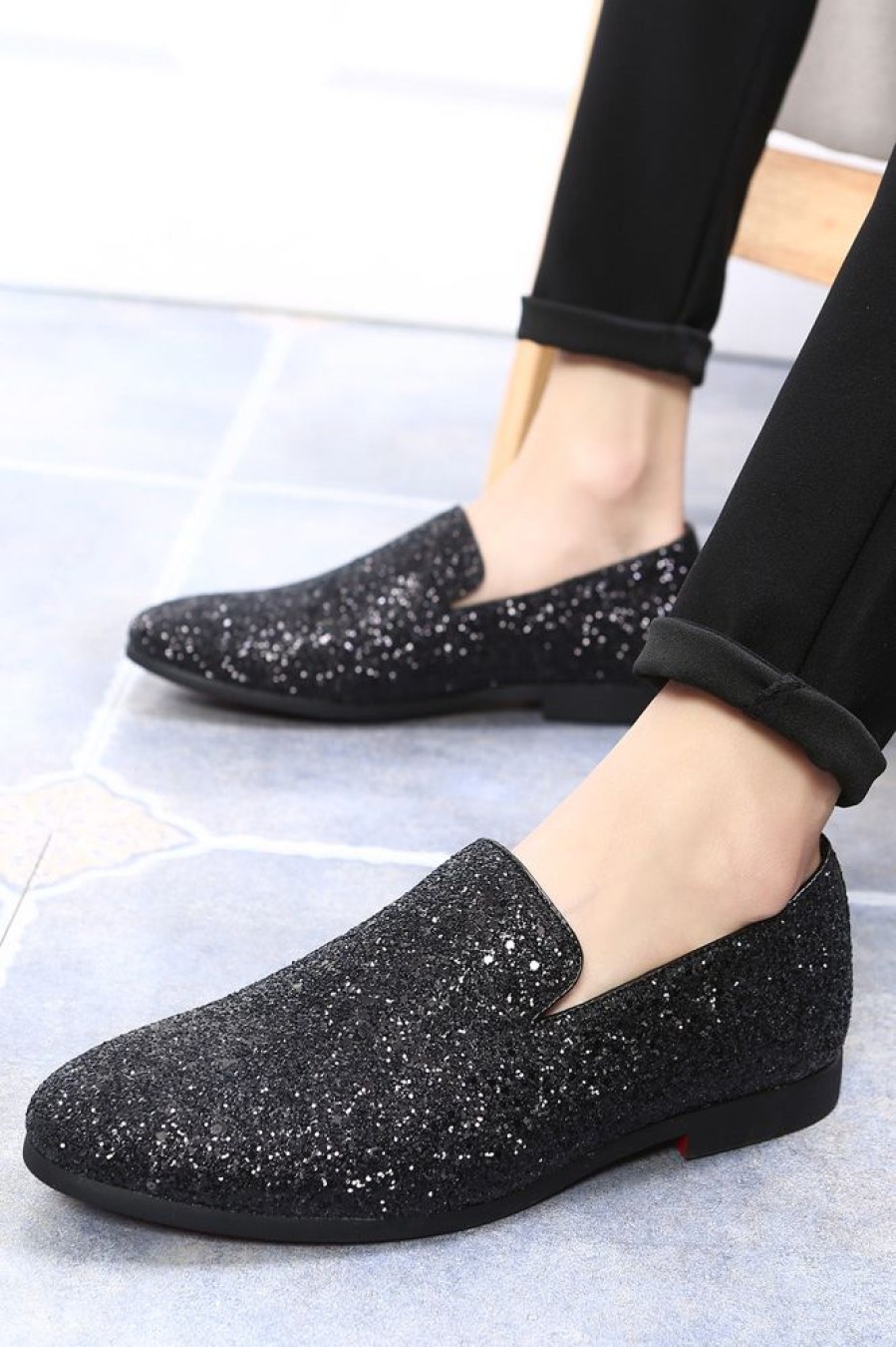 Homrain Sequined Slip-On Men'S Shoes | Men'S Shoes