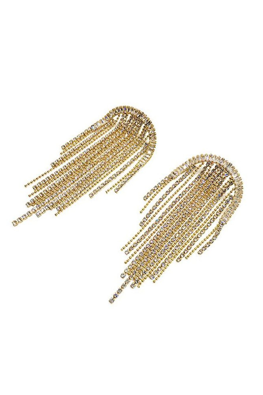 Homrain Tassel Rhinestones Earrings | Earrings