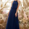 Homrain Halter Chiffon Bridesmaid Dress | Bridesmaid Dress Under 100