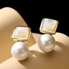 Homrain Pearl Opal Temperament Earrings | Bridal Accessories