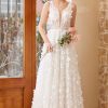 Homrain Appliques Tulle Wedding Dress | Beach Wedding Dresses