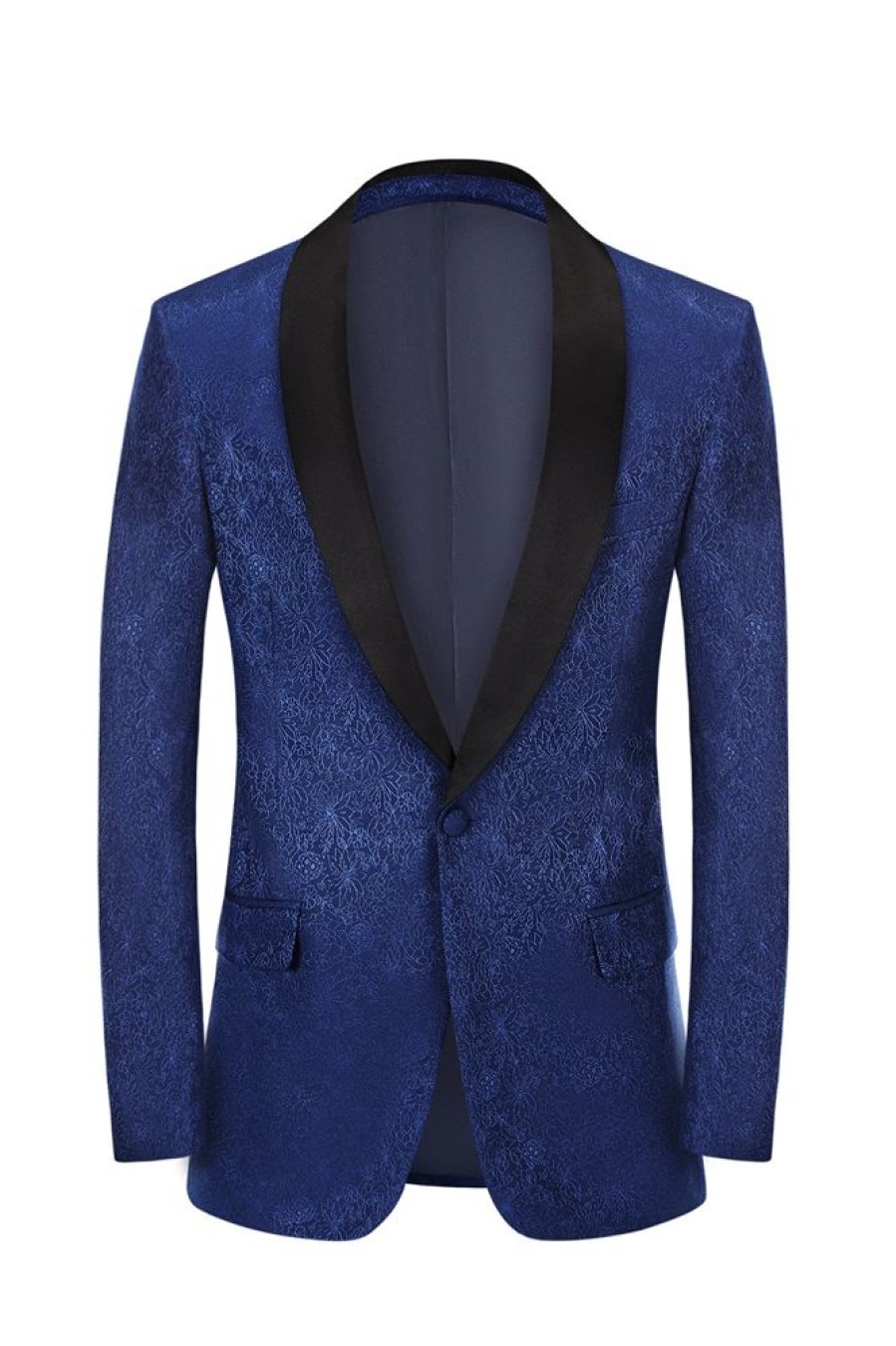 Homrain Jacquard One Button Shawl Lapel Prom Homecoming Blazer | Men Blazers