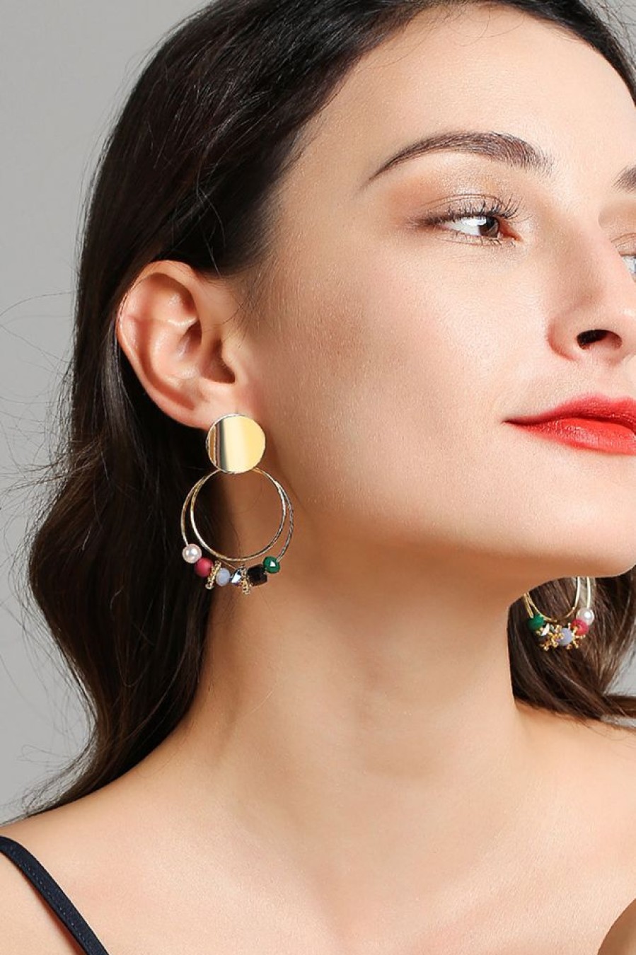 Homrain Circle Personality Atmospheric Earrings | Earrings