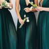 Homrain A-Line Pleated Long Chiffon Boho Bridesmaid Dress | Bridesmaid Dresses 2024