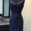 Homrain Glitter Beaded Corset Lace-Up Back Tight Short Homecoming Dress | Blue Hoco Dresses