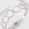 Homrain Antique Titanium Steel Cutout Round Bracelet | Bridal Accessories