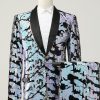 Homrain Sequins Mens Two-Piece Suit Shawl Lapel One Button Prom Tuxedo | Homecoming Suits