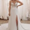 Homrain Sweetheart Long Lace Boho Wedding Dress With Slit | Beach Wedding Dresses