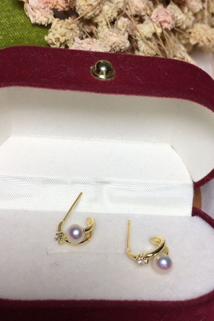 Homrain Vintage Natural Pearl Stud Earrings | Earrings