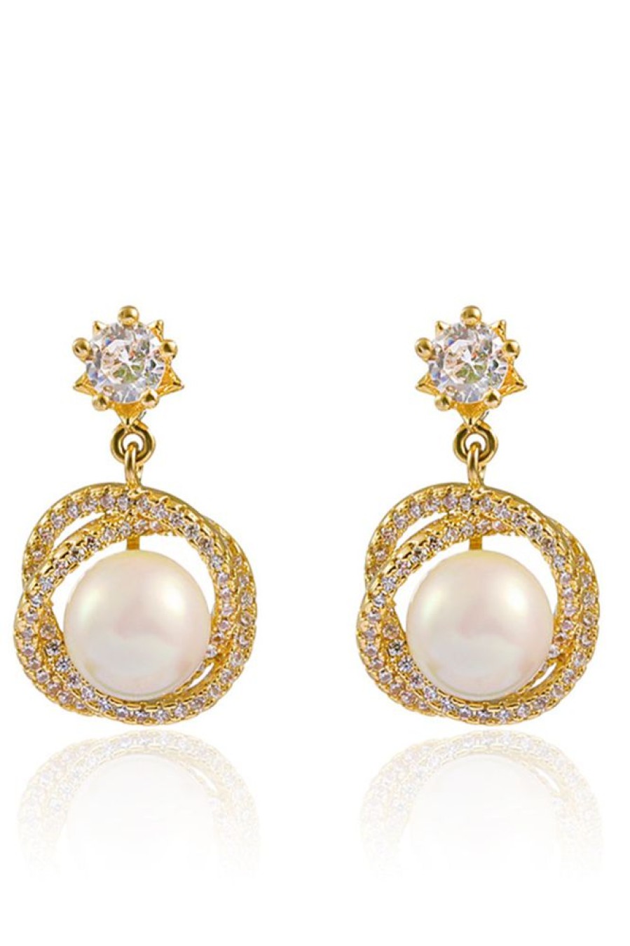 Homrain Beading Pearl Earrings | Earrings