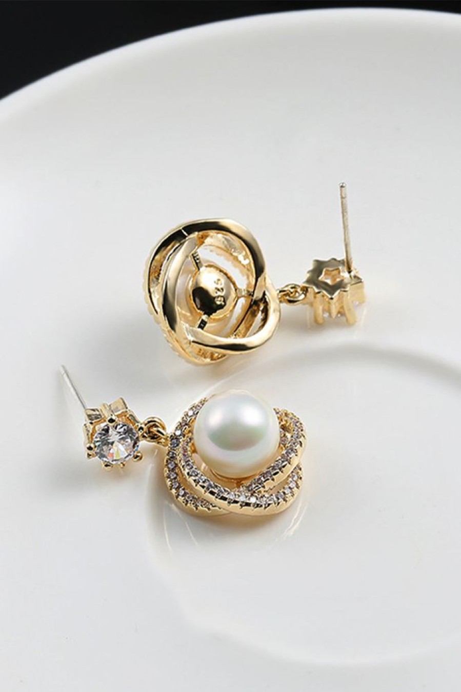 Homrain Beading Pearl Earrings | Earrings