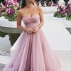 Homrain Corset Sweetheart Long Prom Dress With Ruffles | Wedding Guest Dresses