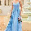 Homrain Ruffle Bridesmaid Dress With Lace | Wedding Guest Dresses