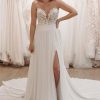 Homrain Sweetheart Long Lace Boho Wedding Dress With Slit | Simple Wedding Dresses