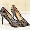 Homrain Flower Lace Stiletto Heels | Shoes