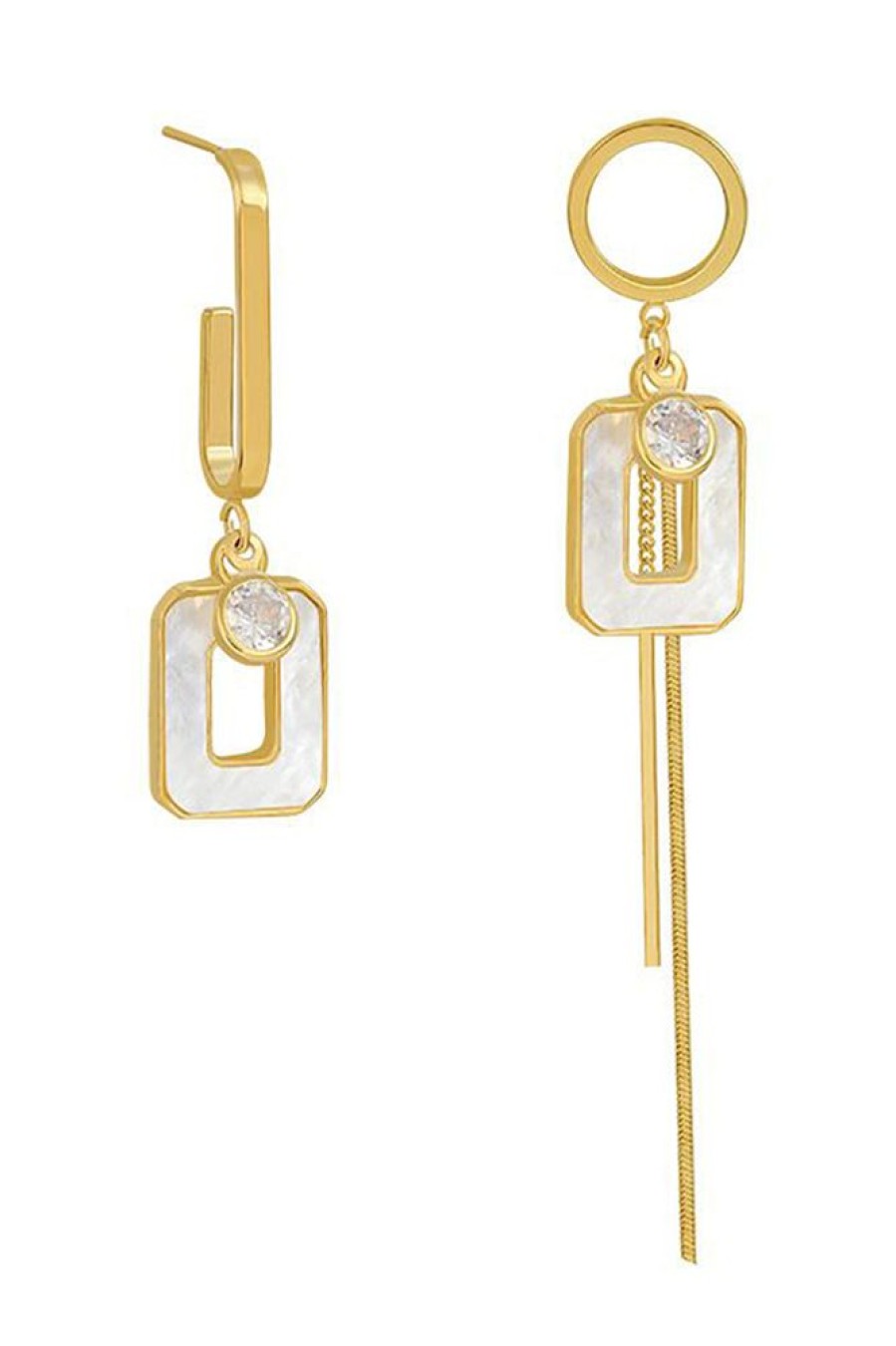 Homrain Asymmetrical Tassel Long Earrings | Earrings