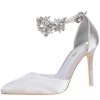 Homrain Ankle Strap Prom Heels With Crystals | Shoes