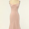 Homrain Sheath Spaghetti Straps Bridesmaid Dress | Bridesmaid Dresses