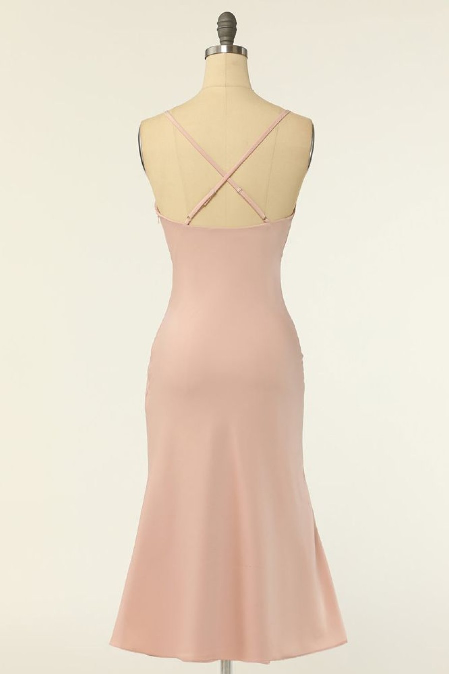 Homrain Sheath Spaghetti Straps Bridesmaid Dress | Bridesmaid Dresses