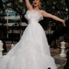 Homrain A-Line Strapless Tulle Wedding Dress | Simple Wedding Dresses