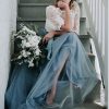 Homrain Tulle A-Line Long Bridesmaid Dress With Lace | Bridesmaid Dresses 2024