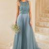 Homrain Tulle Bridesmaid Dress With Lace | Wedding Guest Dresses