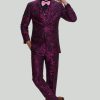 Homrain Floral Jacquard 3 Piece Men'S Prom Suits | Men'S Suits & Tuxedos