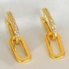 Homrain Double Rectangle Earrings For Party | Earrings