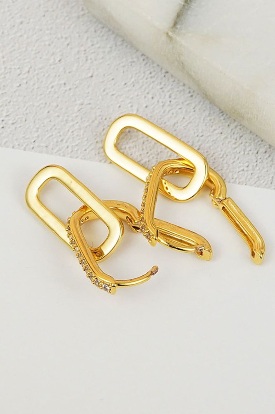 Homrain Double Rectangle Earrings For Party | Earrings