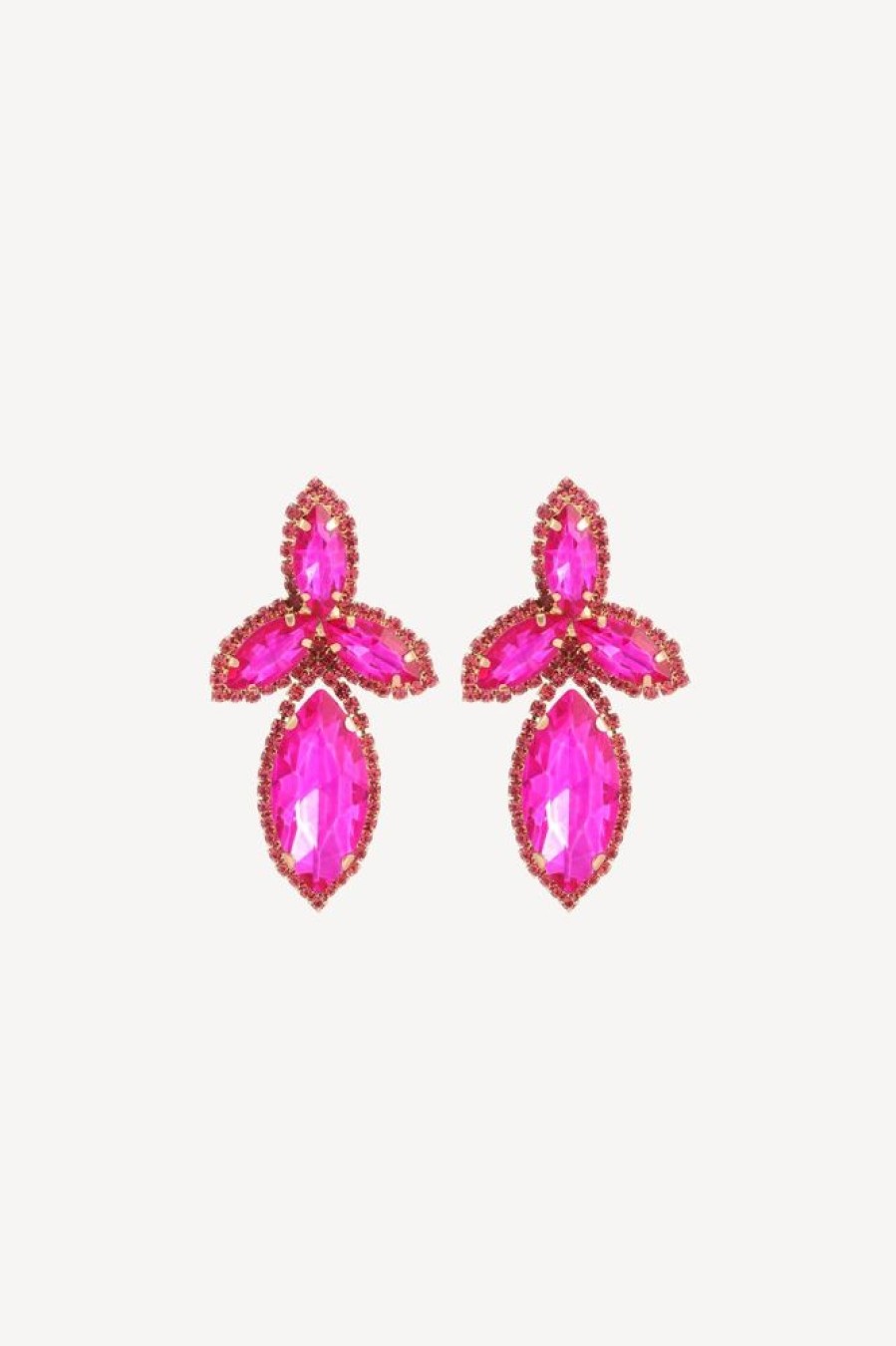 Homrain Geometric Clear Rhinestone Sparkling Earrings | Earrings