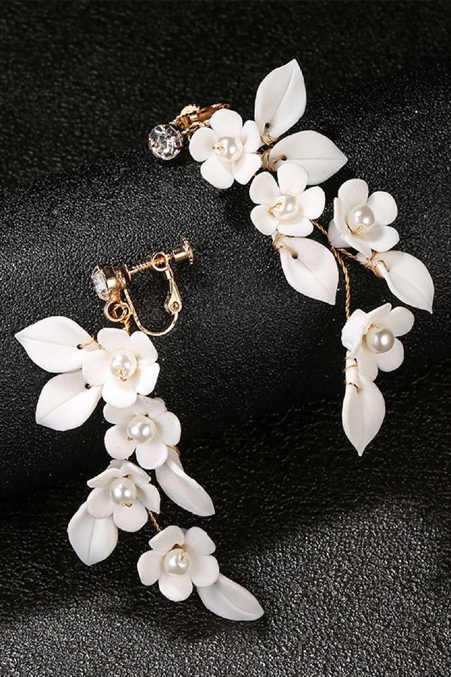 Homrain Flower Earrings | Bridal Accessories